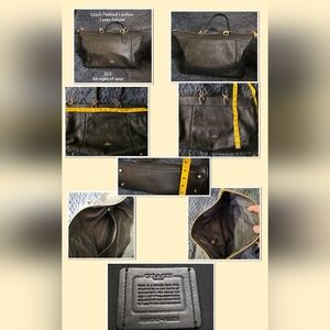 Coach Black Pebbled Leather Lenox Satchel